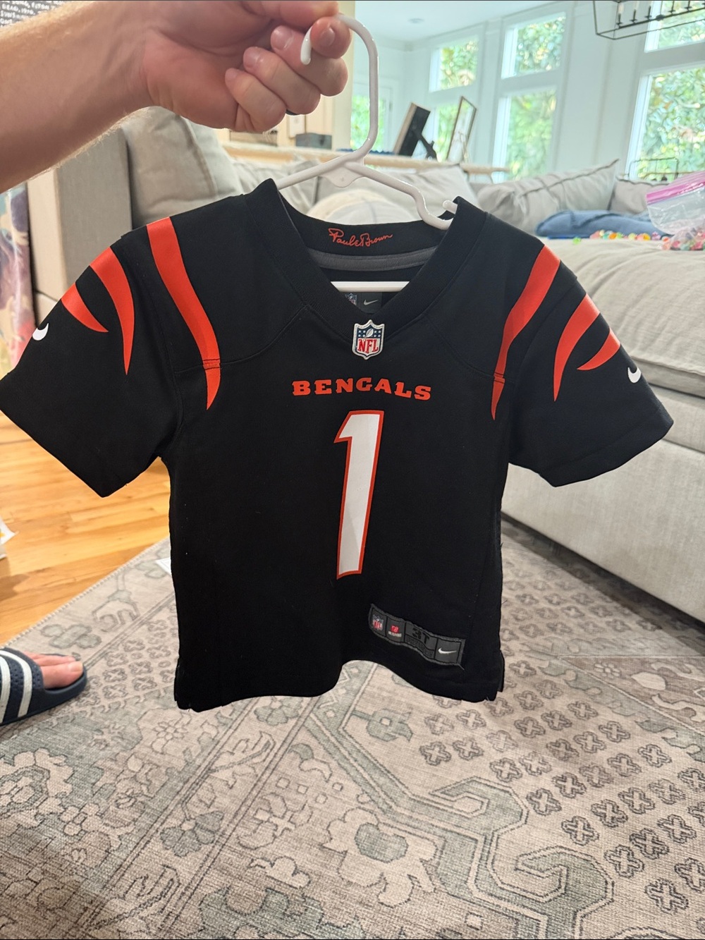 Nike toddler Cincinnati Bengals Black and Orange Jersey